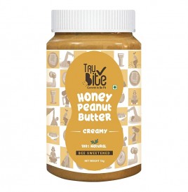 Trubite Honey Peanut Butter Creamy Bee Sweetened  Plastic Jar  1 kilogram